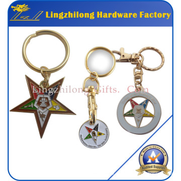 Metall-Freimaurer-Orden von Eastern Star Keychain